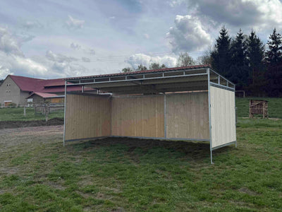 Wooden horse shed 3 x 6 m