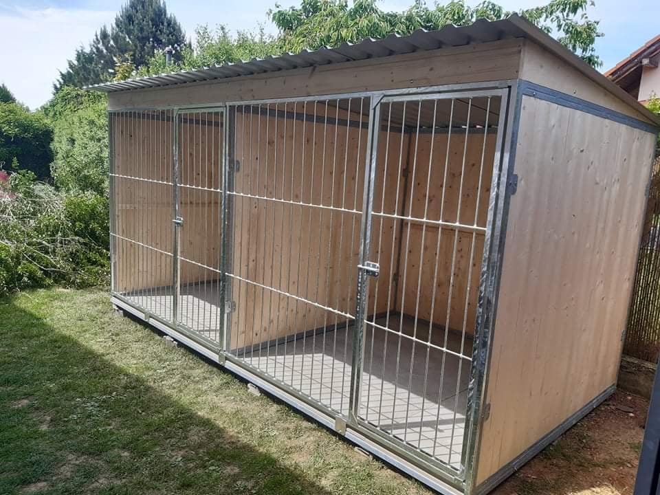 Doppelter Hundezwinger 2 x 4 m